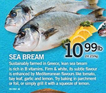Fortinos Sea bream offer