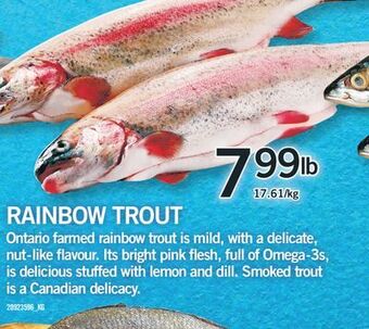Fortinos Rainbow trout offer