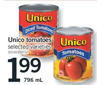 Fortinos Unico tomatoes, 796 ml offer
