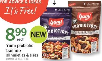 Fortinos Yumi probiotic trail mix offer