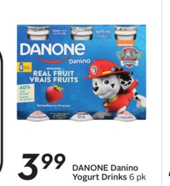 Sobeys Danino yogurt drinks offer