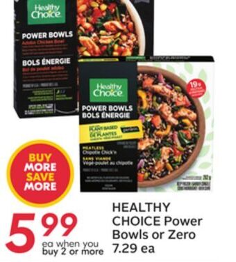Sobeys Power bowls or zero offer