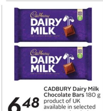 Sobeys Dairy milk chocolate bars offer
