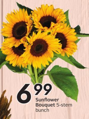 Sobeys Sunflower bouquet offer