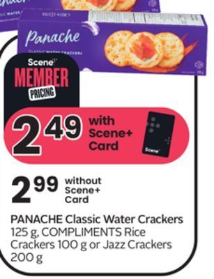 Sobeys Classic water crackers offer