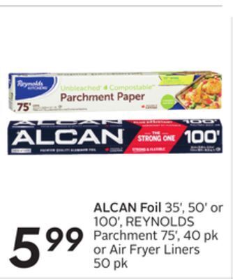 Sobeys Alcan foil offer