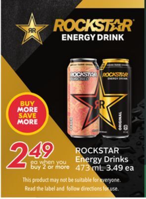 Sobeys Energy drinks offer