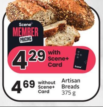 Sobeys Artisan breads offer