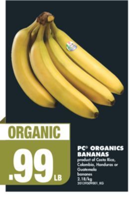 No Frills Pc organics bananas offer