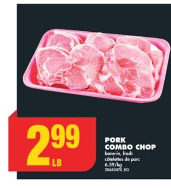 No Frills Pork combo chop offer