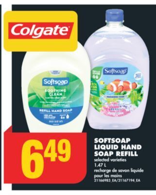 No Frills Softsoap liquid hand soap refill, 1.47 l offer