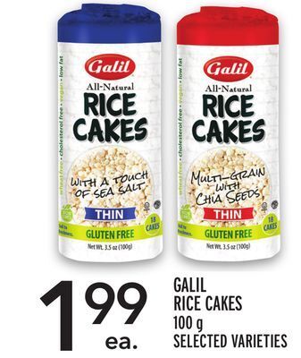 Metro Galil rice cakes offer