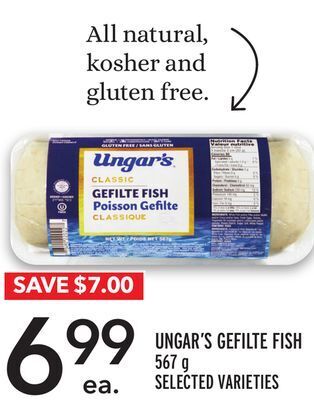 Metro Ungar's gefilte fish offer