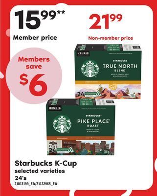 Loblaws Starbucks k-cup, 24's offer