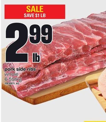 Loblaws Pork side ribs offer