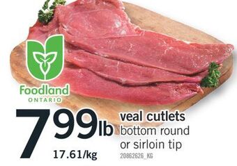 Fortinos Veal cutlets offer