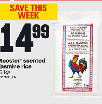 Loblaws Rooster scented jasmine rice, 8 kg offer