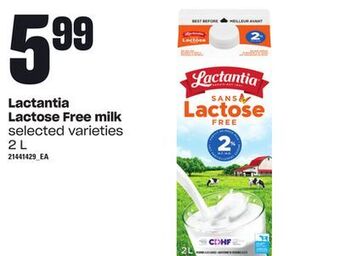 Loblaws Lactantia lactose free milk, 2 l offer