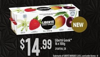 Loblaws Liberté greek , 16 x 100g offer