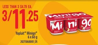 Loblaws Yoplait minigo , 6 x 60 g offer