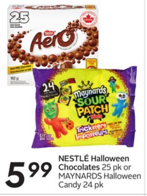 Sobeys Halloween chocolates offer