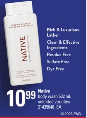 Loblaws Native body wash, 532 ml offer