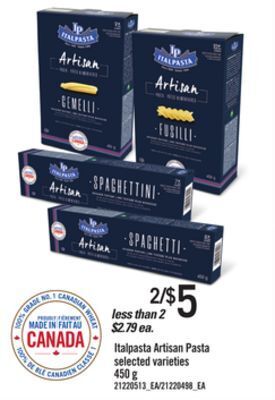 Loblaws Italpasta artisan pasta, 450 g offer