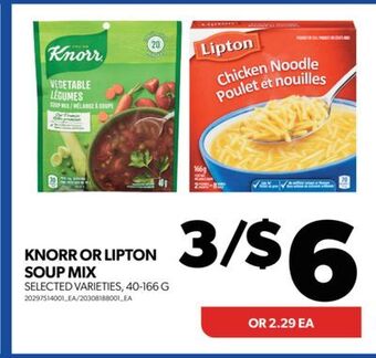 Real Canadian Superstore Knorr or lipton soup mix, 40-166 g offer