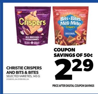 Real Canadian Superstore Christie crispers and bits & bites, 145 g offer