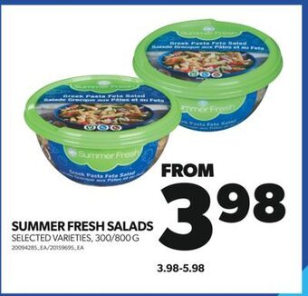 Real Canadian Superstore Summer fresh salads, 300/800 g offer