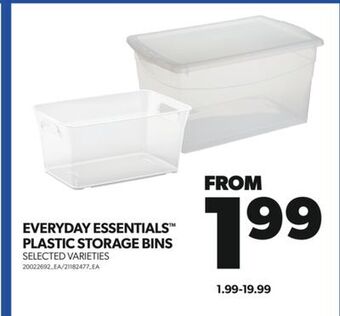 Real Canadian Superstore Everyday essentials plastic storage bins offer