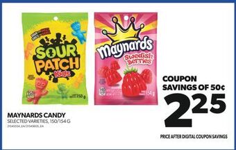 Real Canadian Superstore Maynards candy, 150/154 g offer