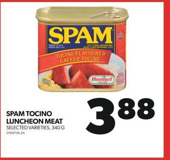 Real Canadian Superstore Spam tocino luncheon meat, 340 g offer