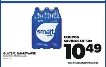 Real Canadian Superstore Glaceau smartwater, 6x1 l offer