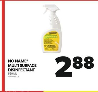 Real Canadian Superstore No name multi surface disinfectant, 650 ml offer