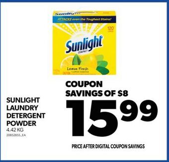Real Canadian Superstore Sunlight laundry detergent powder, 4.42 kg offer