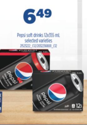 Real Canadian Superstore Pepsi soft drinks, 12x355 ml offer