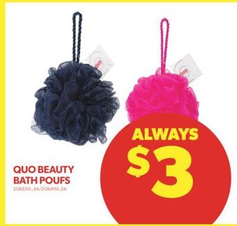 Real Canadian Superstore Quo beauty bath poufs offer