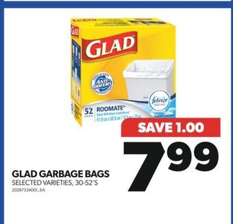 Real Canadian Superstore Glad garbage bags, 30-52's offer