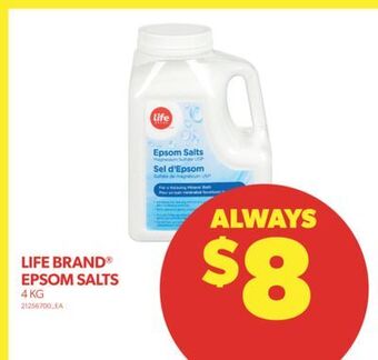 Real Canadian Superstore Life brand epsom salts, 4 kg offer