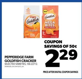 Real Canadian Superstore Pepperidge farm goldfish cracker, 156-227 g offer