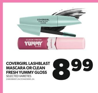 Real Canadian Superstore Covergirl lashblast mascara or clean fresh yummy gloss offer