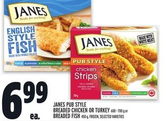 Metro Janes pub stylbreadede chicken or turkey offer