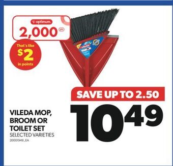 Real Canadian Superstore Vileda mop, broom or toilet set offer