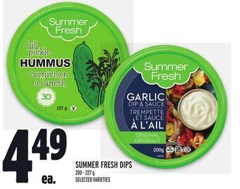 Metro Summer fresh dips offer