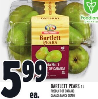 Metro Bartlett pears offer