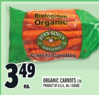 Metro Organic carrots offer