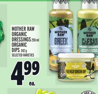 Metro Mother raw organic dressings offer