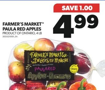 Real Canadian Superstore Farmer's market paula red apples, 4 lb offer