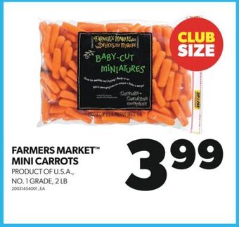 Real Canadian Superstore Farmers market mini carrots, 2 lb offer